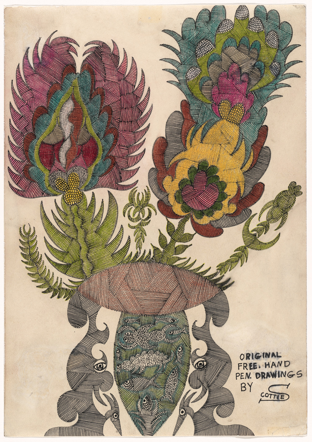 Scottie Wilson. Fantastic Flowers. c.1930–48