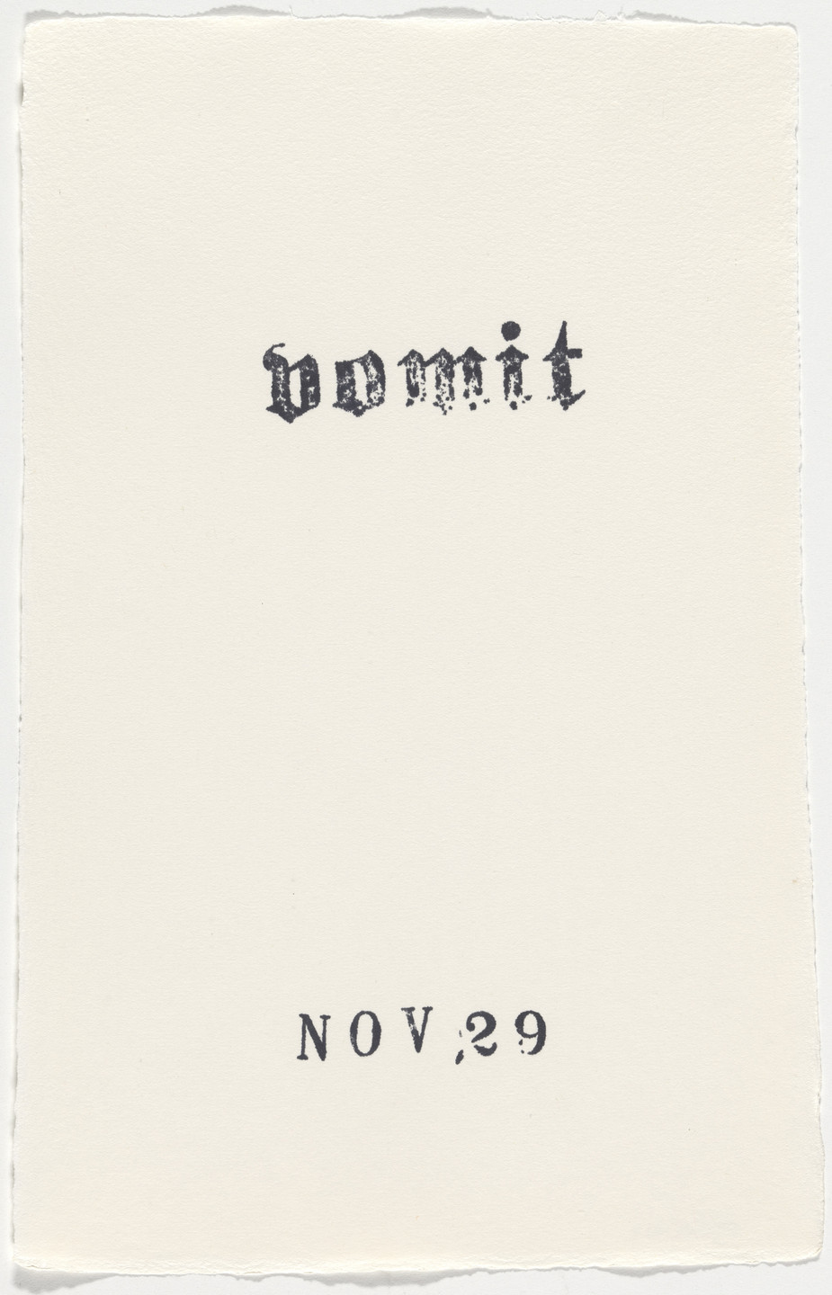 Kiki Smith. Untitled (Book of Hours). 1986–2003