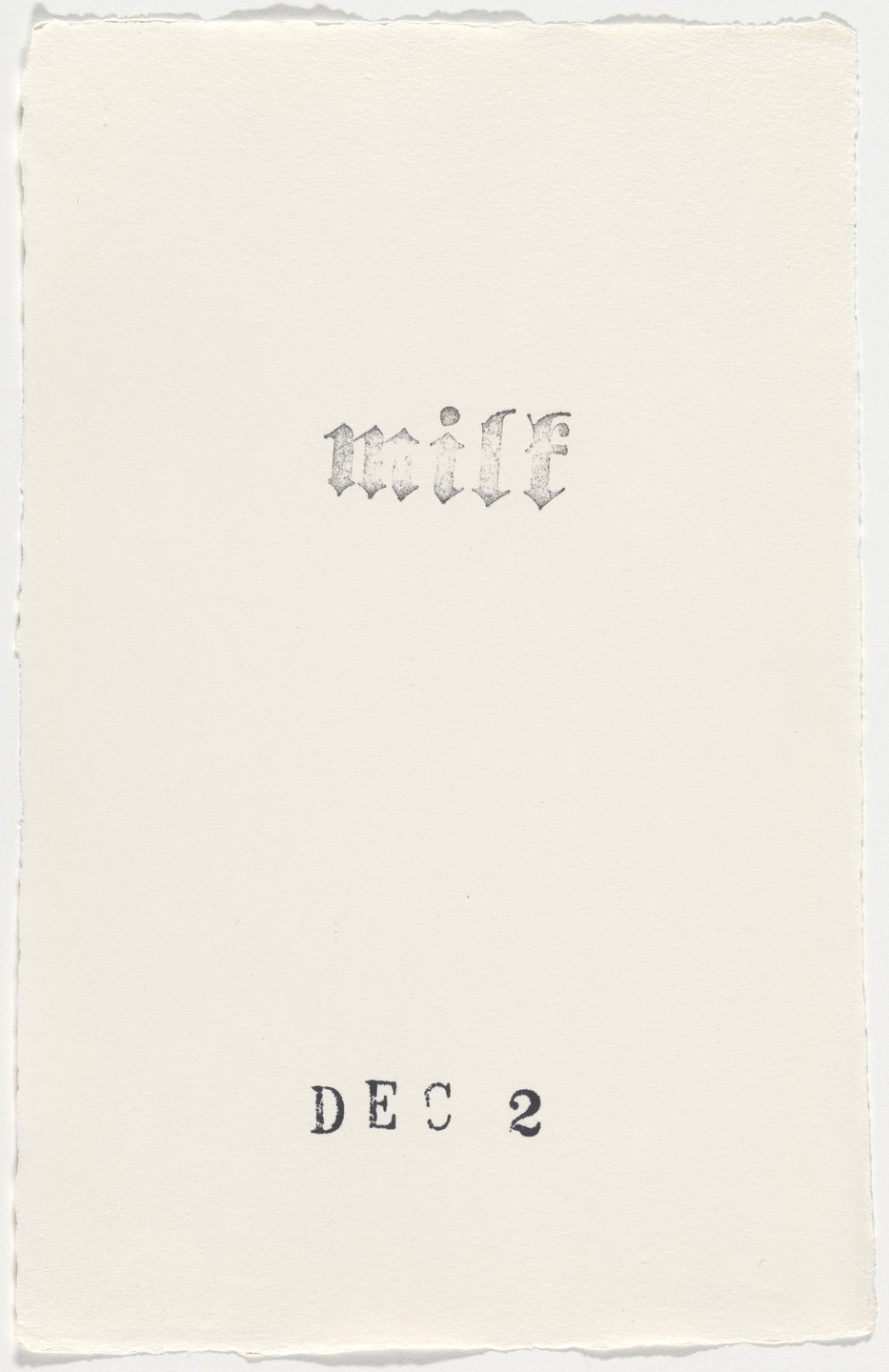 Kiki Smith. Untitled (Book of Hours). 1986–2003