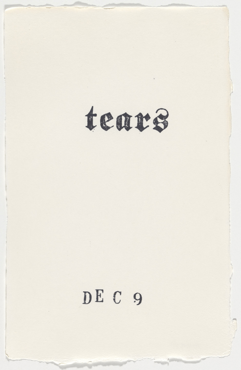 Kiki Smith. Untitled (Book of Hours). 1986–2003