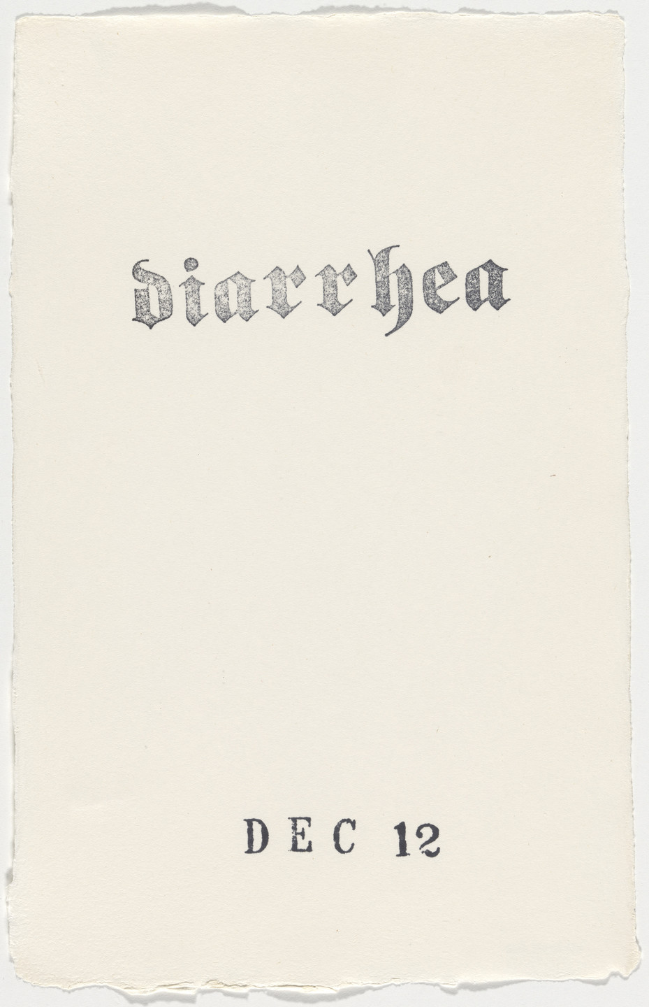 Kiki Smith. Untitled (Book of Hours). 1986–2003