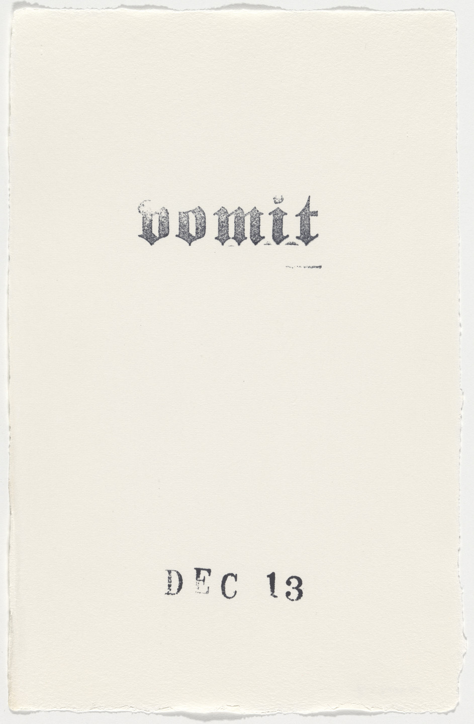 Kiki Smith. Untitled (Book of Hours). 1986–2003