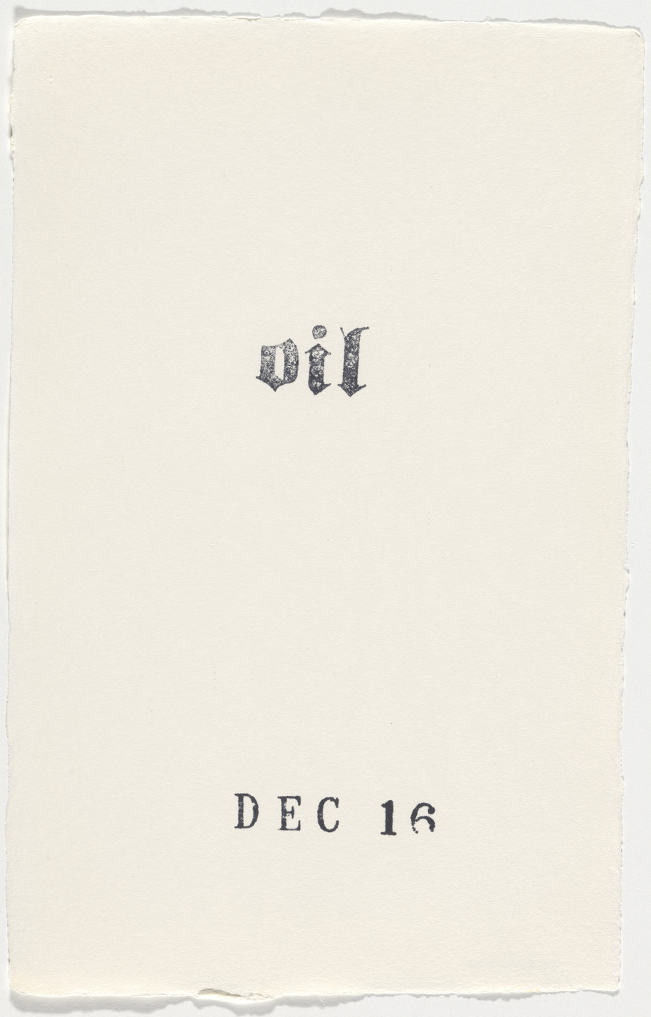 Kiki Smith. Untitled (Book of Hours). 1986–2003