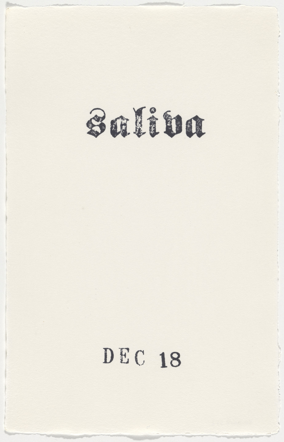 Kiki Smith. Untitled (Book of Hours). 1986–2003