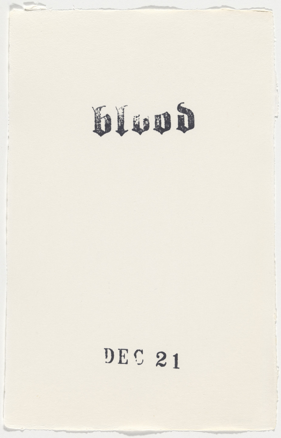 Kiki Smith. Untitled (Book of Hours). 1986–2003