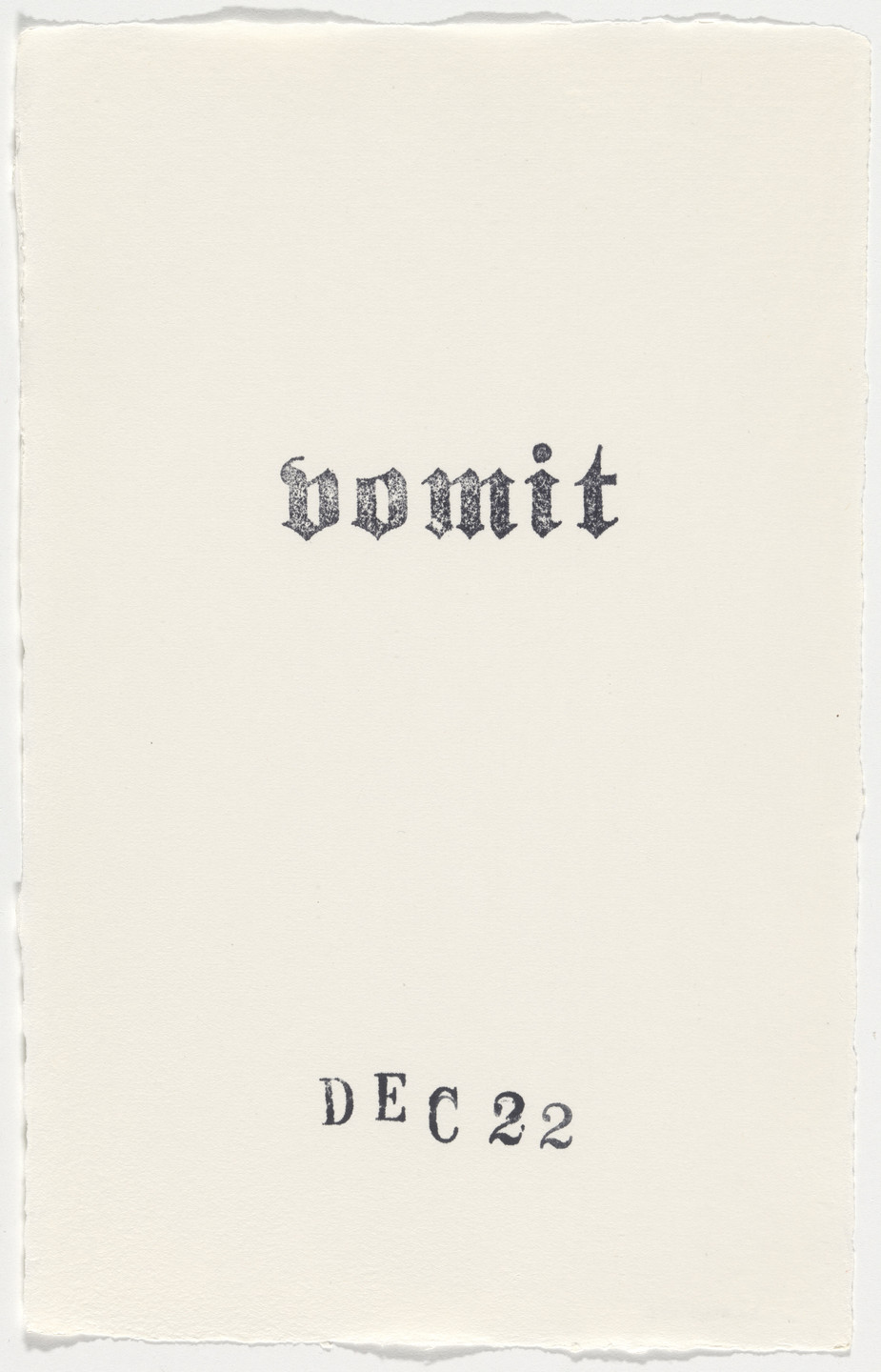 Kiki Smith. Untitled (Book of Hours). 1986–2003