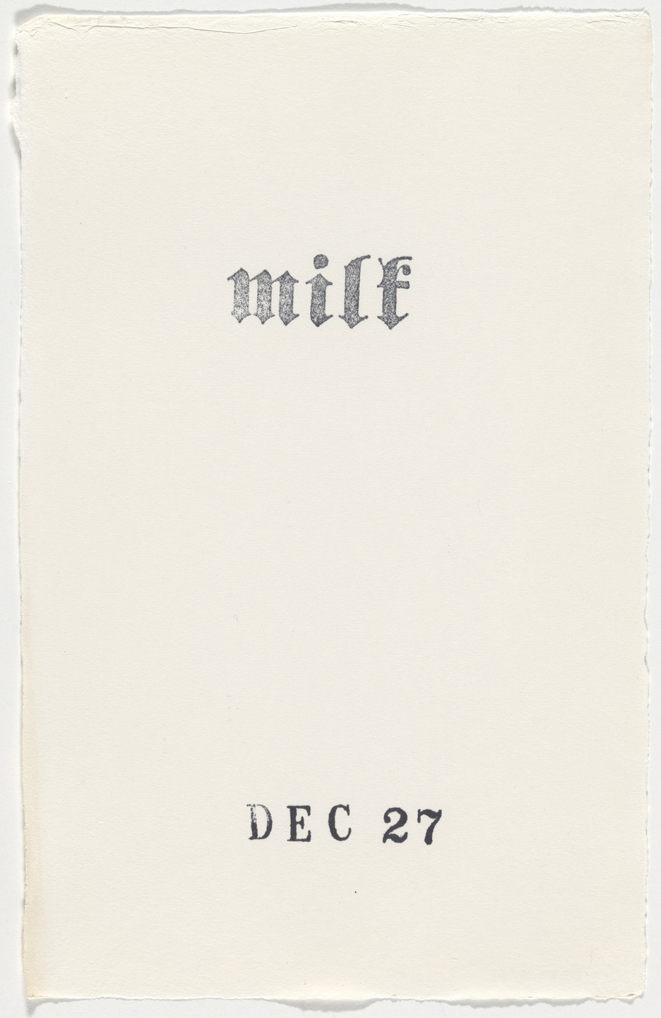 Kiki Smith. Untitled (Book of Hours). 1986–2003