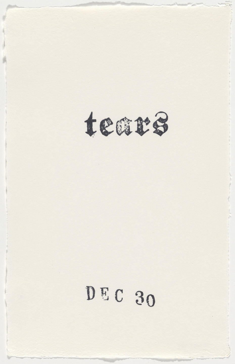 Kiki Smith. Untitled (Book of Hours). 1986–2003