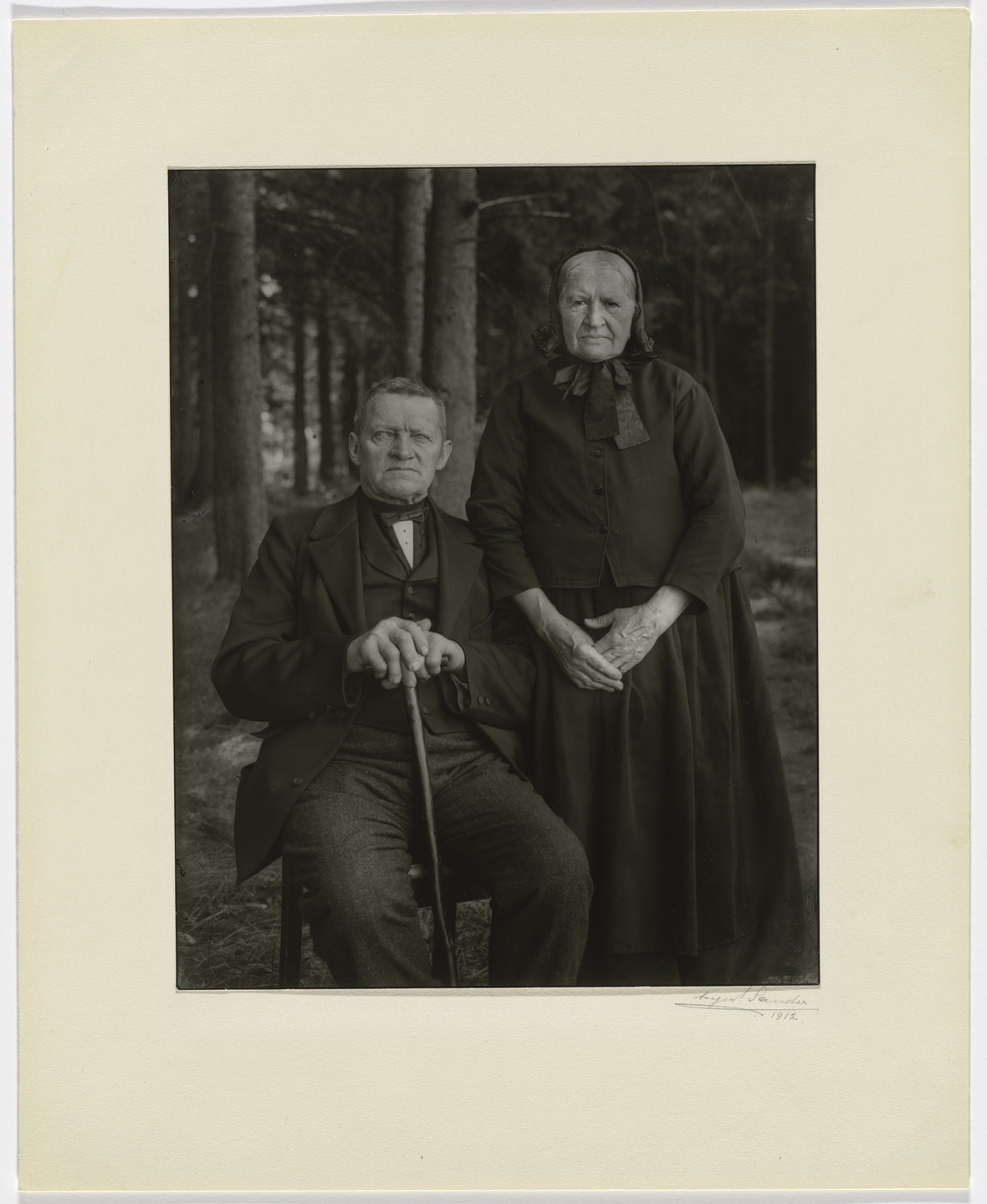 August Sander. Farming Couple–Propriety and Harmony. 1912