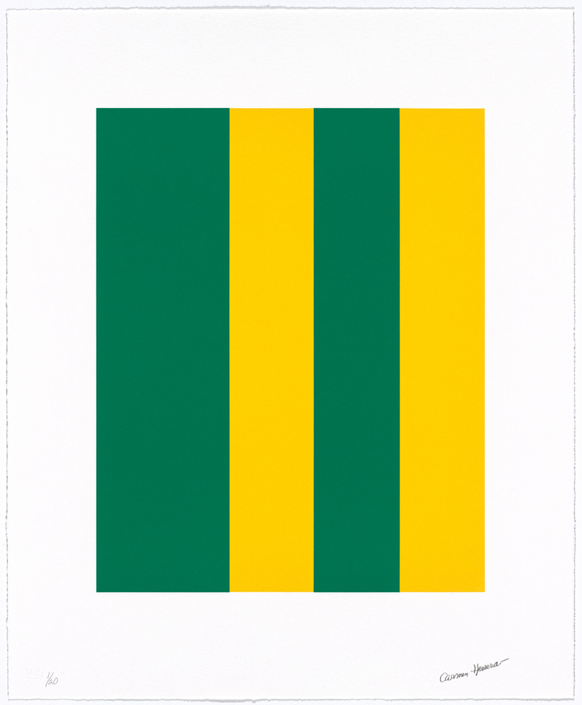 Untitled from Verde y Amarillo, Carmen Herrera, 2017