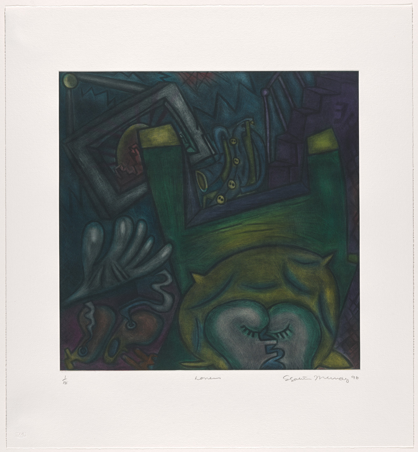 Elizabeth Murray. Lovers. 1996