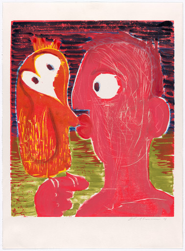 Nicole Eisenman. Untitled (Bird Love). 2014