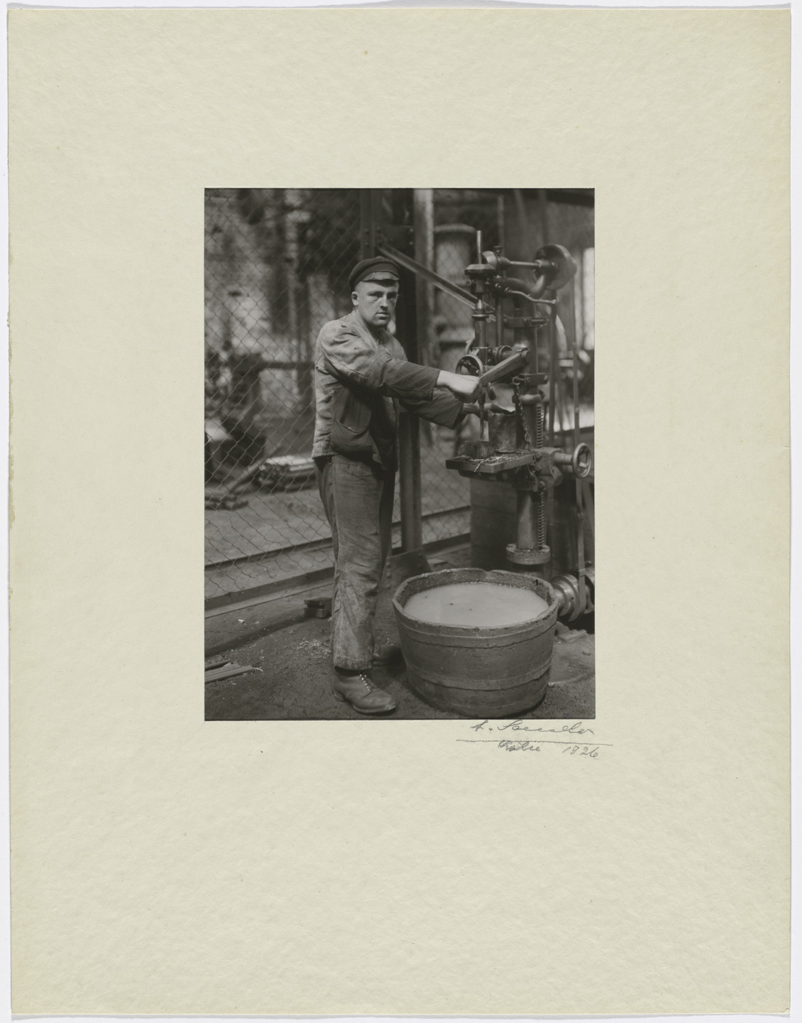 August Sander. Man and Machine. 1926