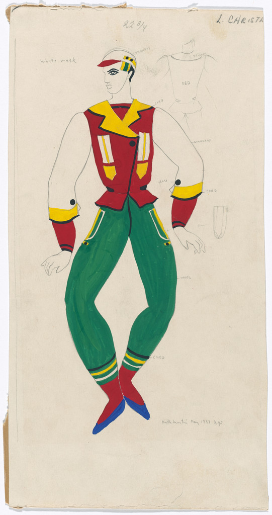 Costume design for the ballet Show Piece, Keith Morrow Martin, 1937