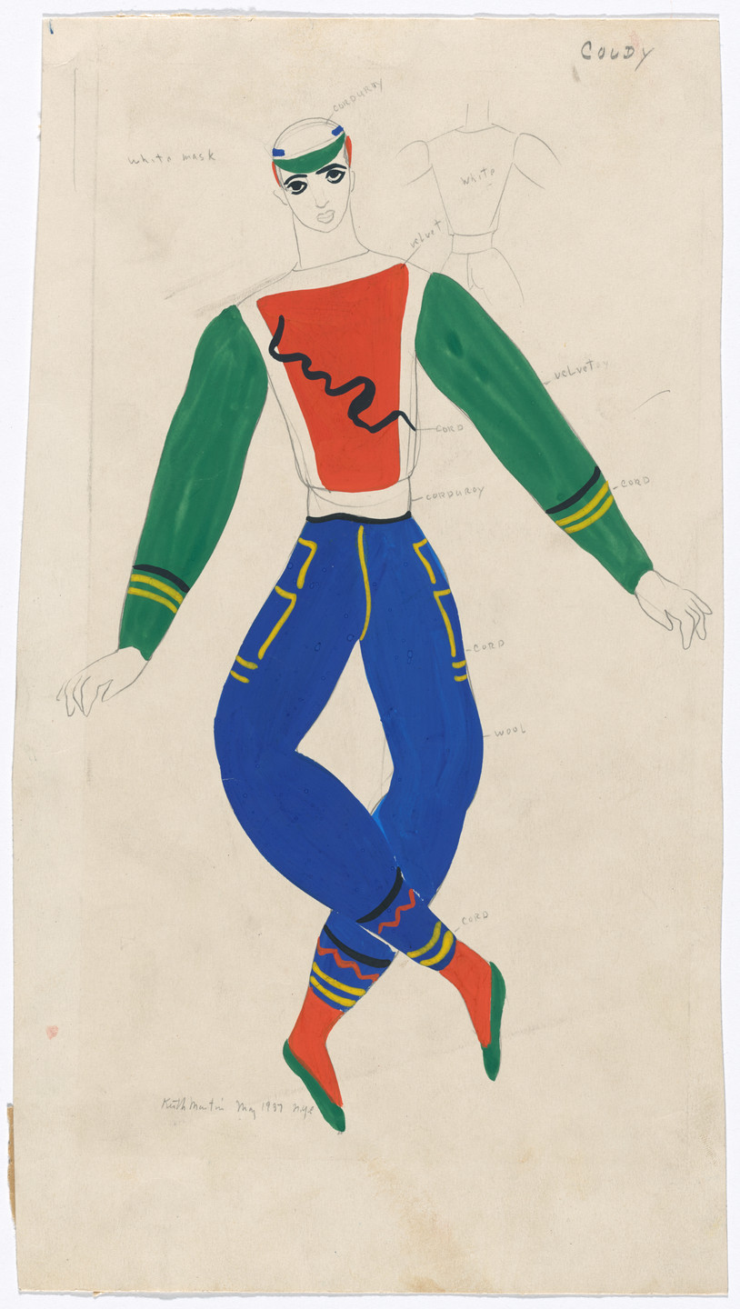 Keith Morrow Martin. Costume design for the ballet Show Piece. 1937