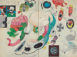 Hervé Télémaque. No Title (The Ugly American). 1962/64