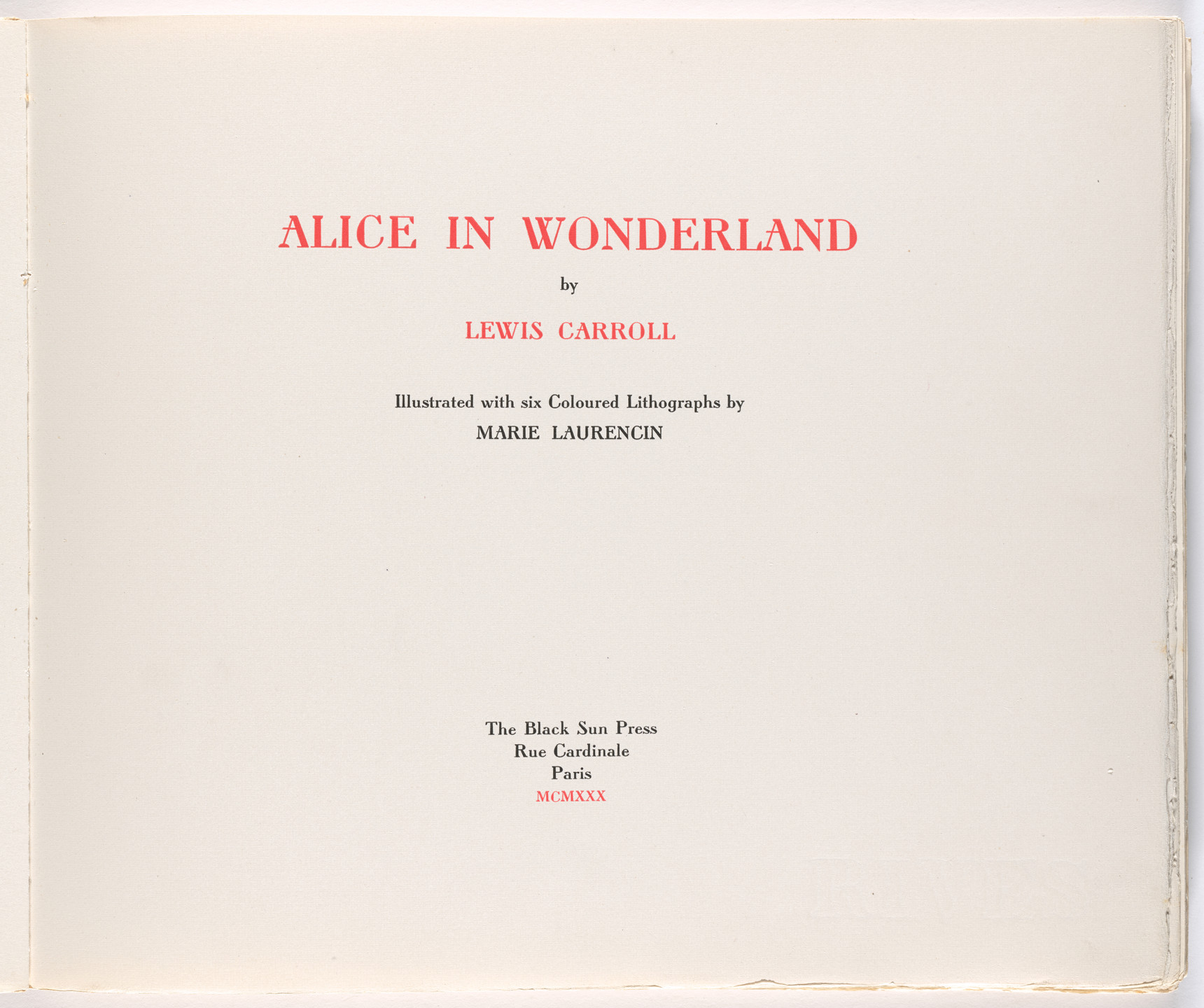 Marie Laurencin. Alice in Wonderland. 1930