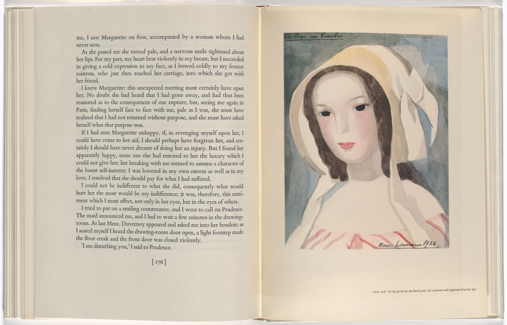 Marie Laurencin. Camille: La Dame aux camélias. 1937