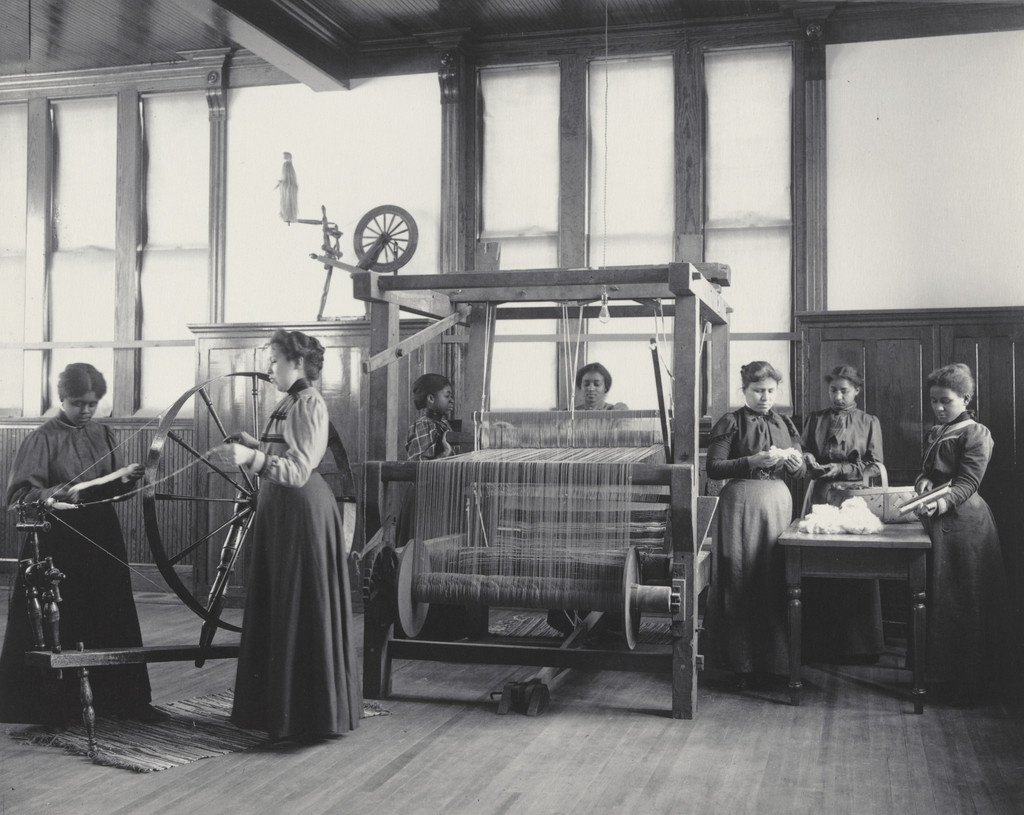 Cotton spinning and rug weaving