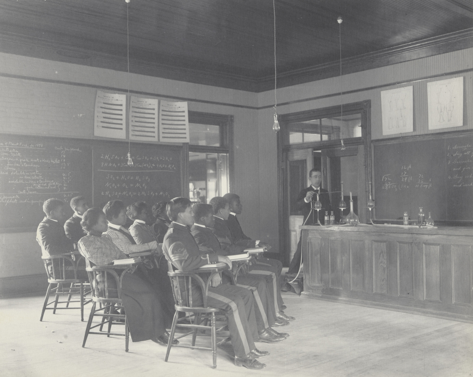 Frances Benjamin Johnston. Agriculture. Chemistry. Preparation of sulphuric acid