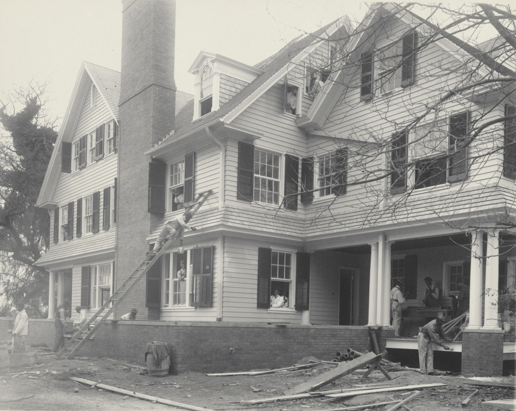 The Treasurer's Residence. Built and finished largely by students