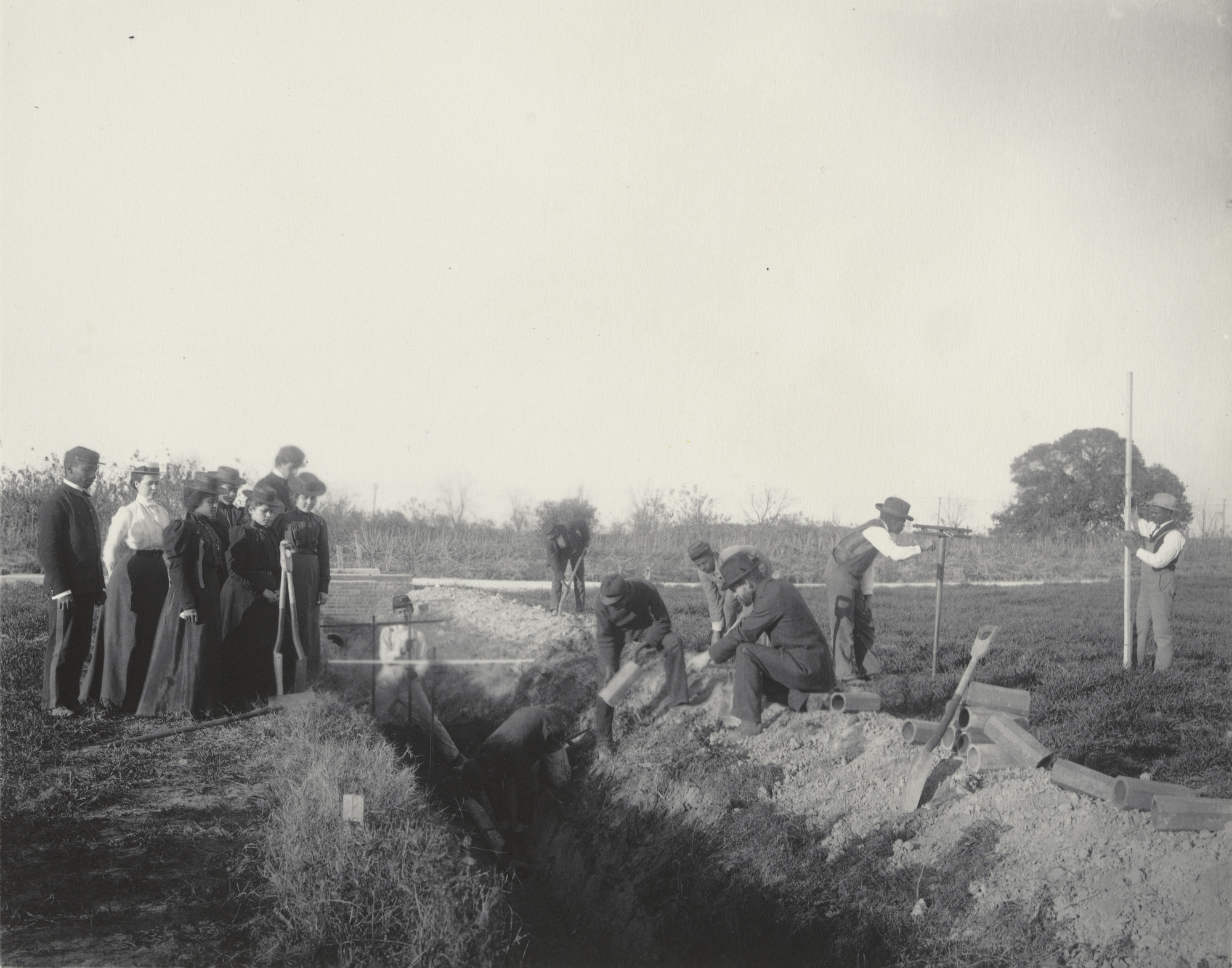 Frances Benjamin Johnston. Agriculture. Drainage of the soil