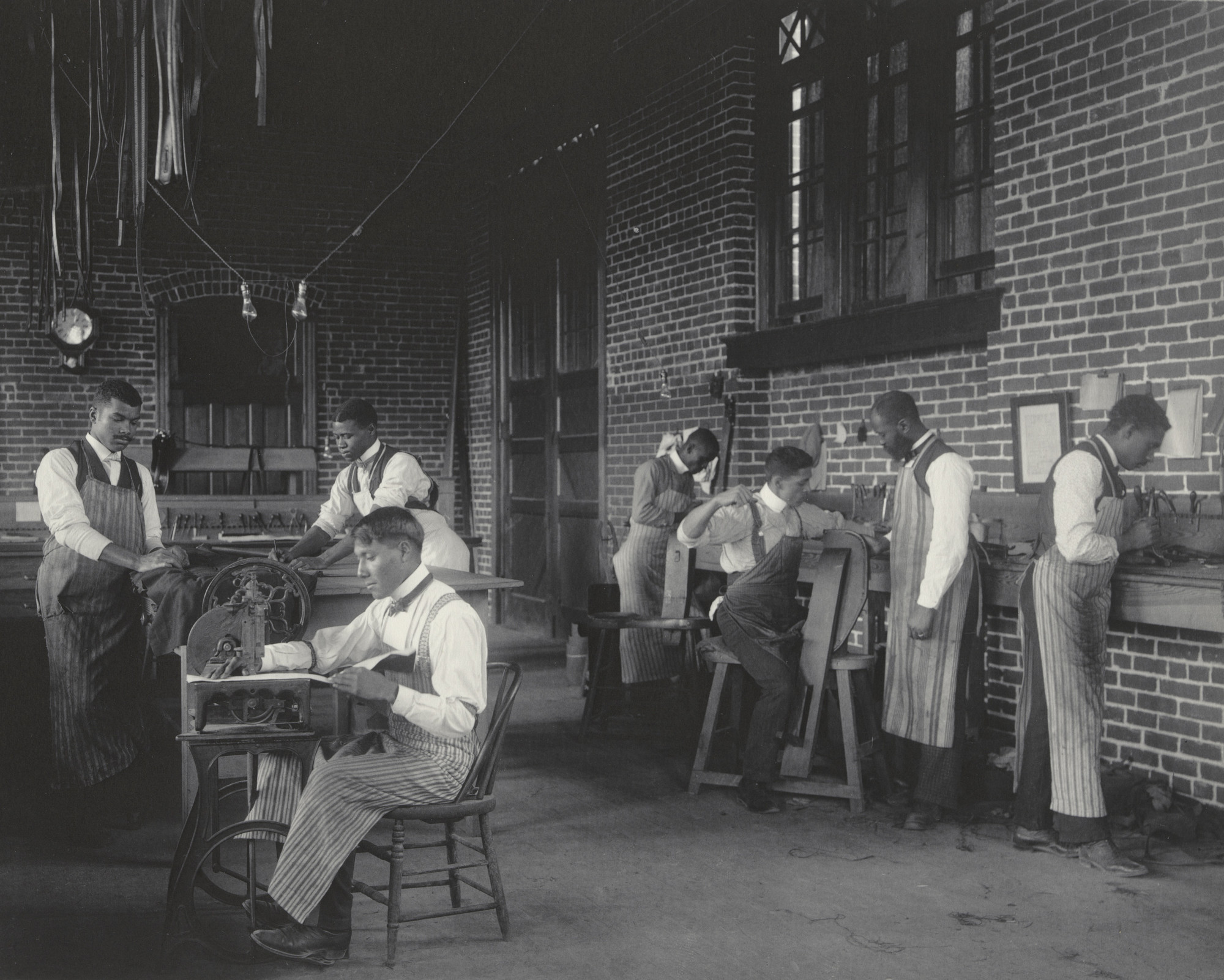 Frances Benjamin Johnston. Trade School. Harness-making