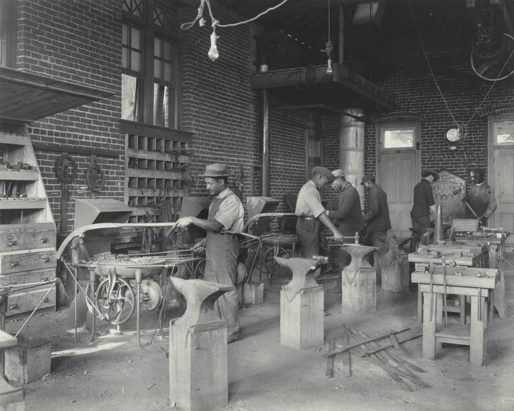 Trade School. A black-smith shop