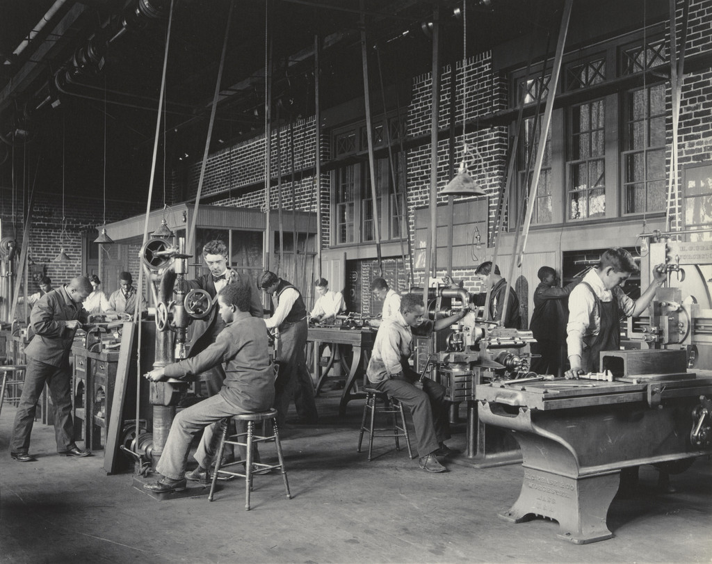 Trade School. The machine shop