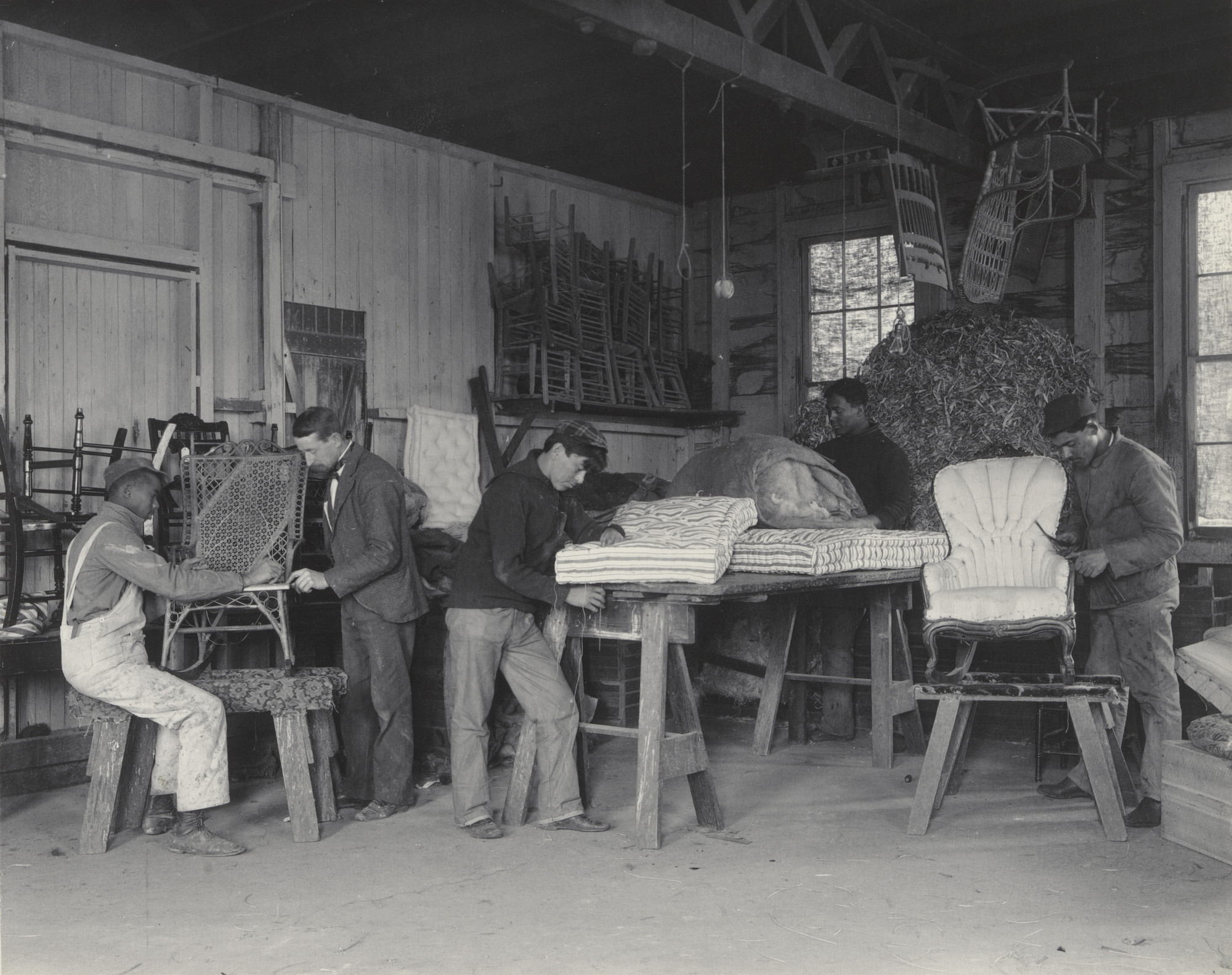 Frances Benjamin Johnston. Caning and upholstery