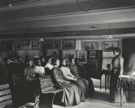 Frances Benjamin Johnston. Geography. Studying the cathedral towns. 1899-1900