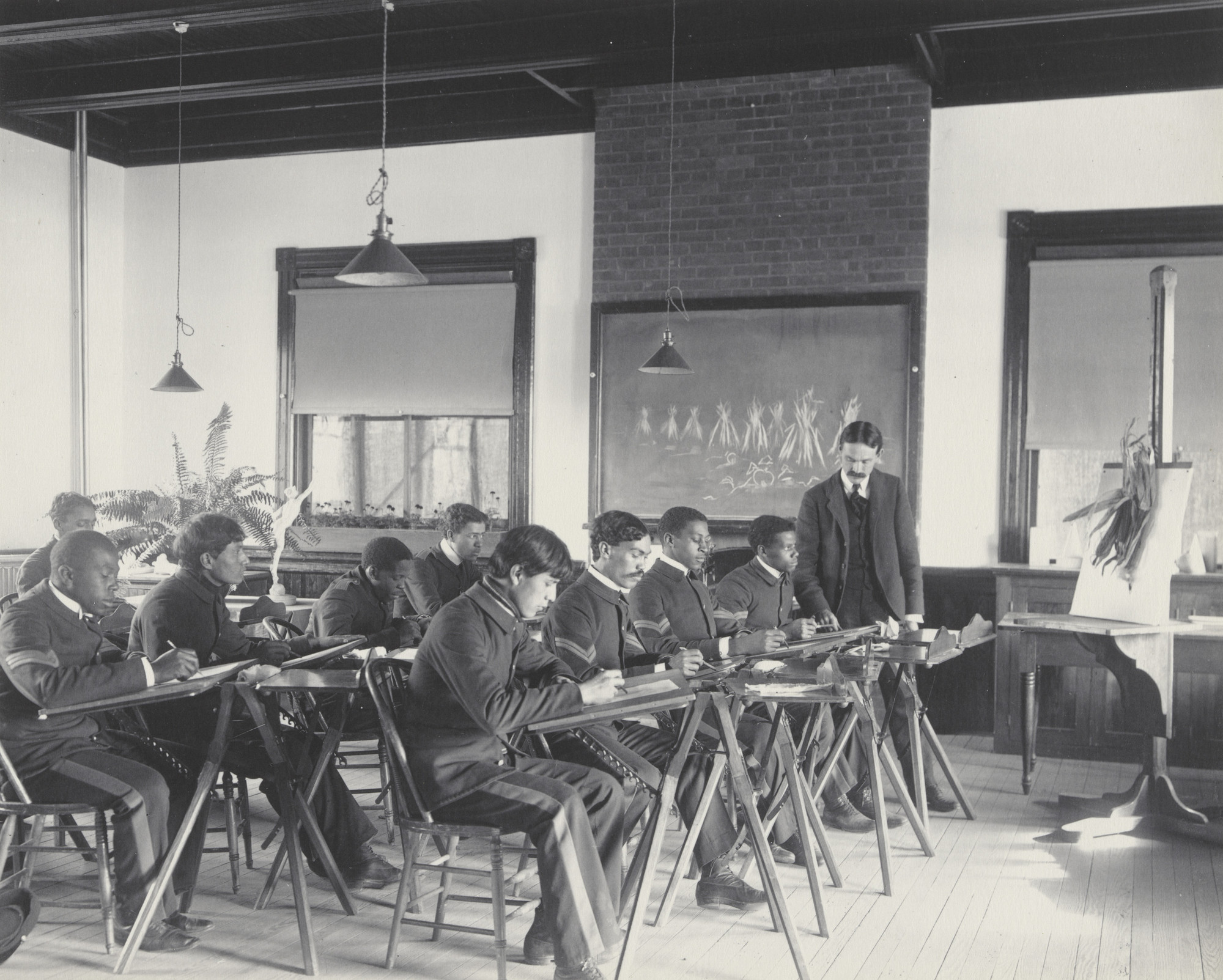 Frances Benjamin Johnston. Drawing. Simple work from the object