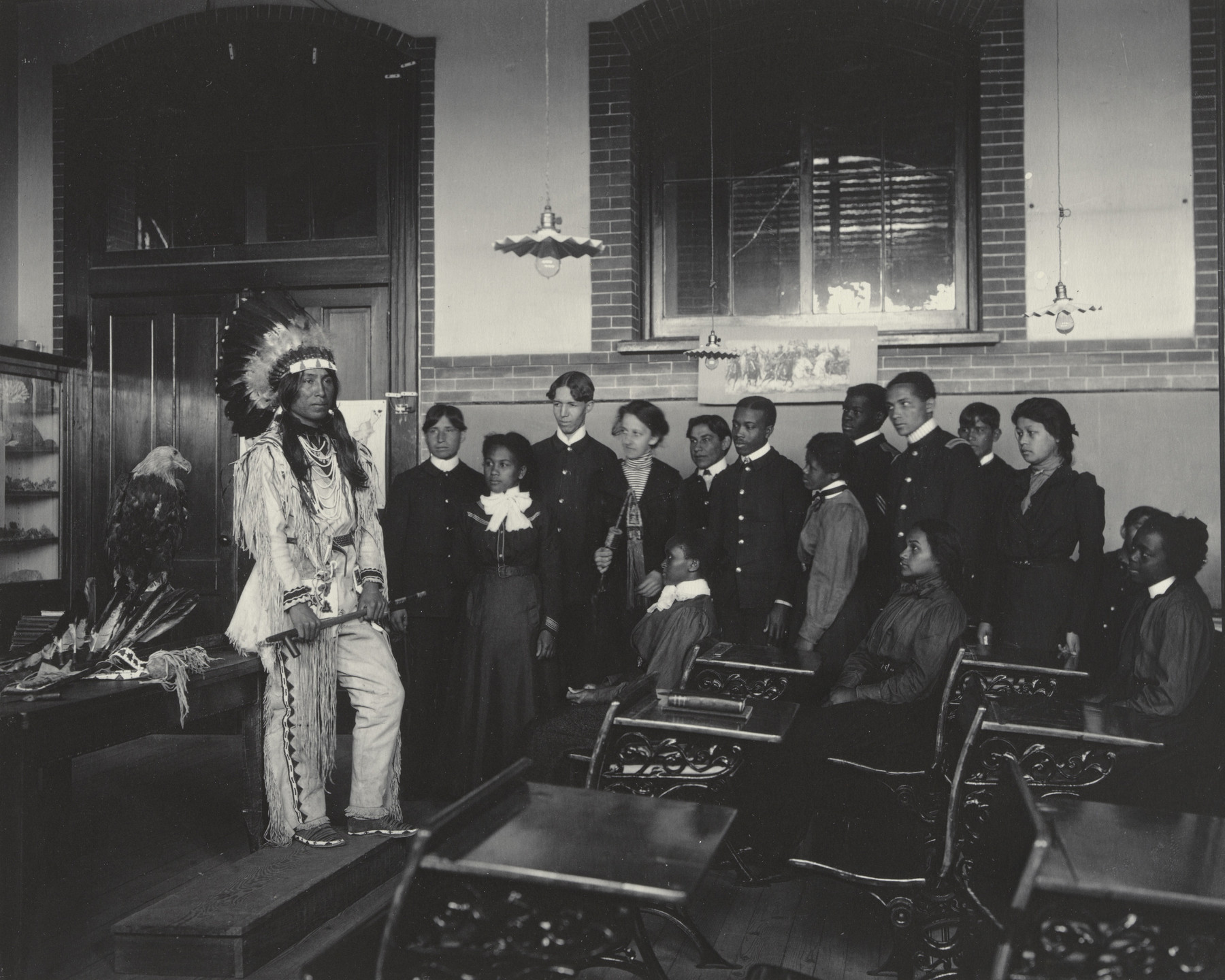 Frances Benjamin Johnston. History. Class in American History. 1899-1900