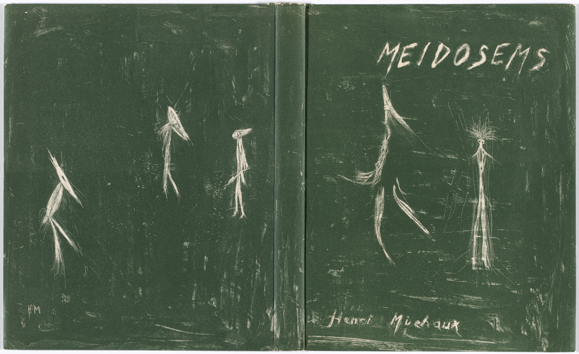 Henri Michaux. Wrapper from Meidosems. 1948