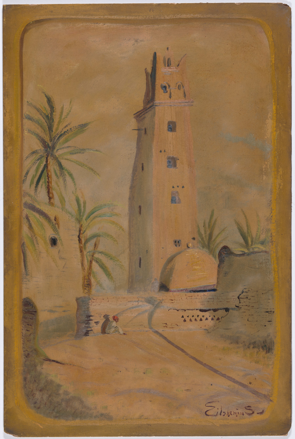 Louis Michel Eilshemius. Mosque near Biskra. (c. 1915)