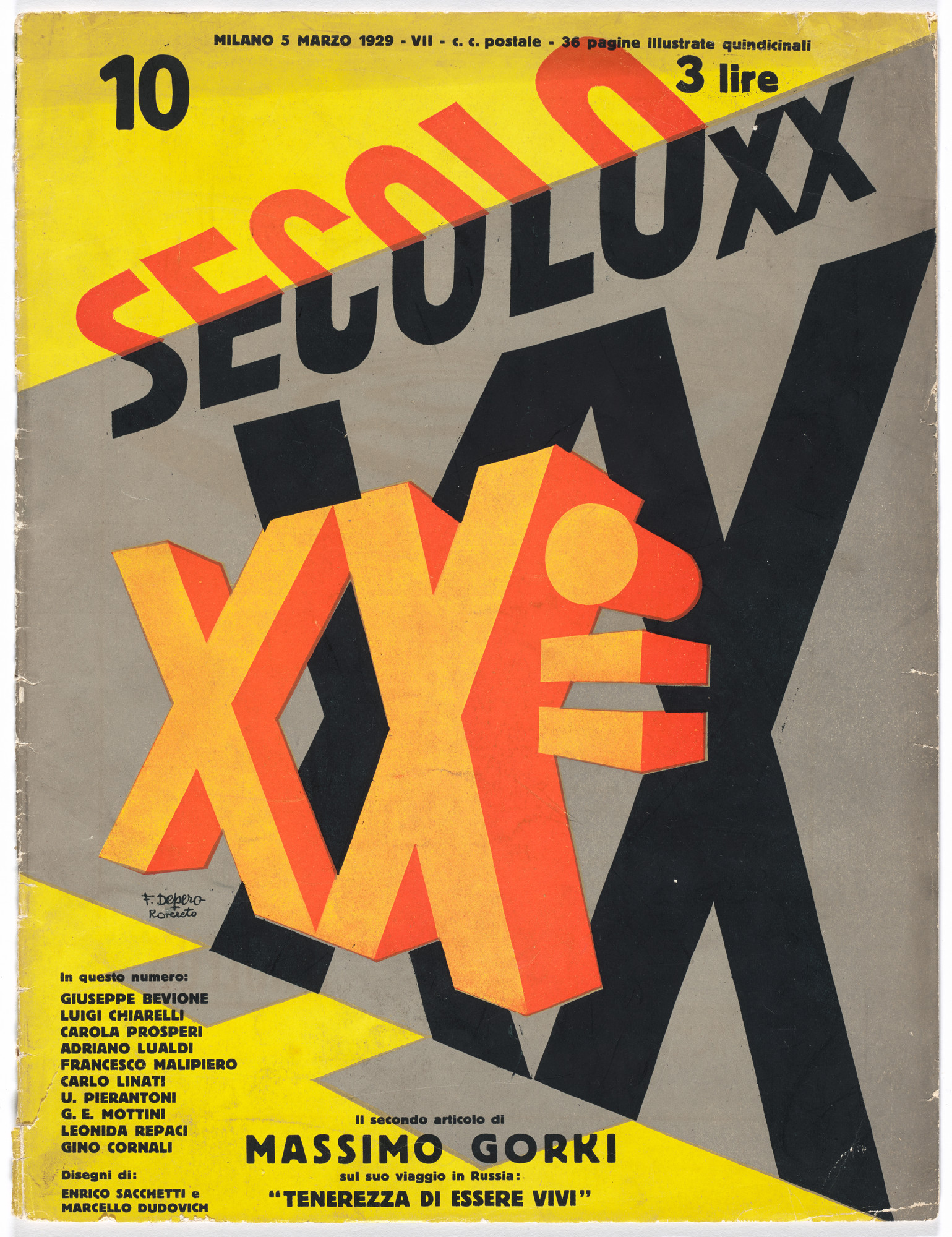 Fortunato Depero. Secolo XX (20th century), no. 10. 1929 | MoMA