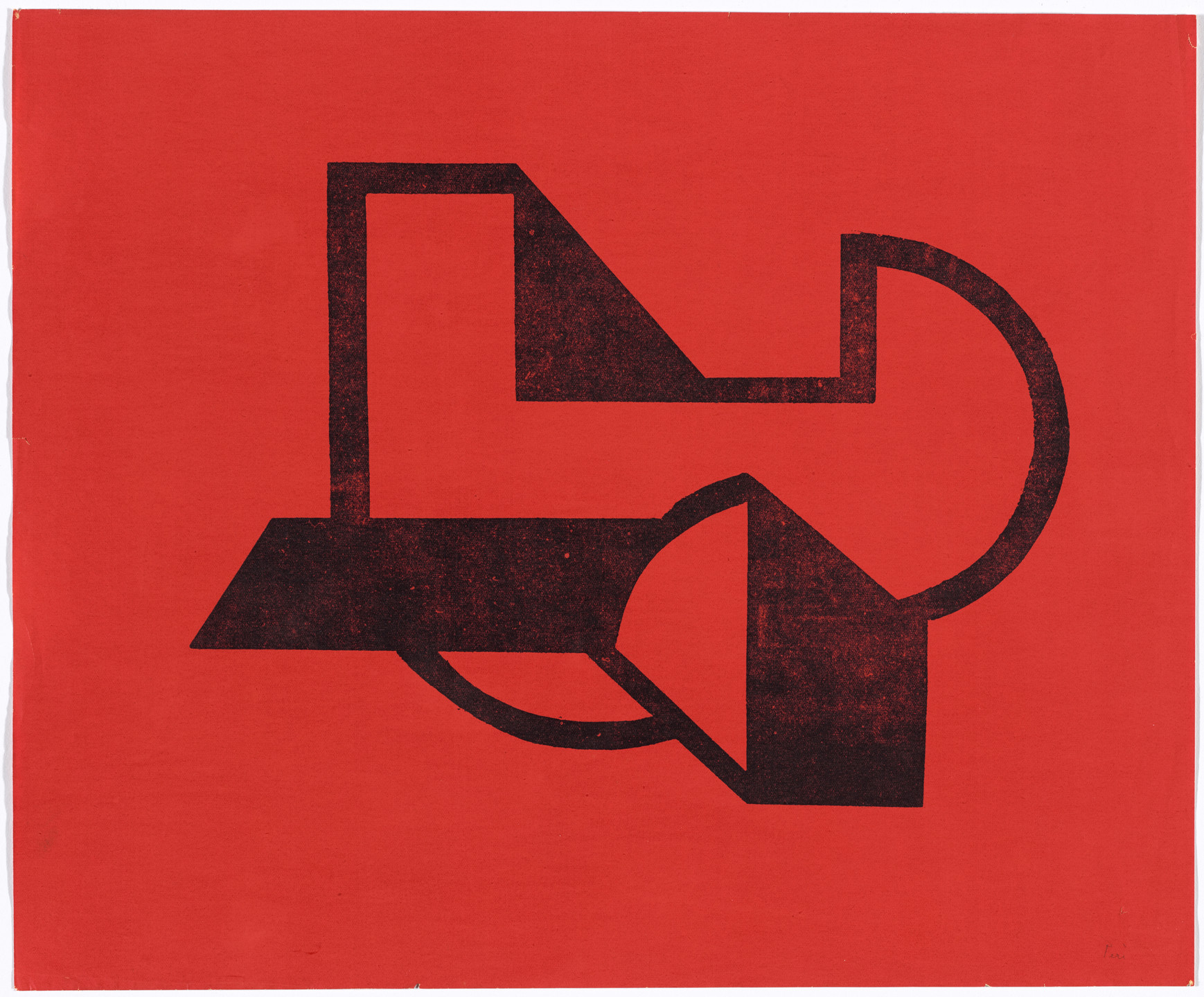 László Peri. Space Construction 7 (Raumkonstruktion 7). 1922–23