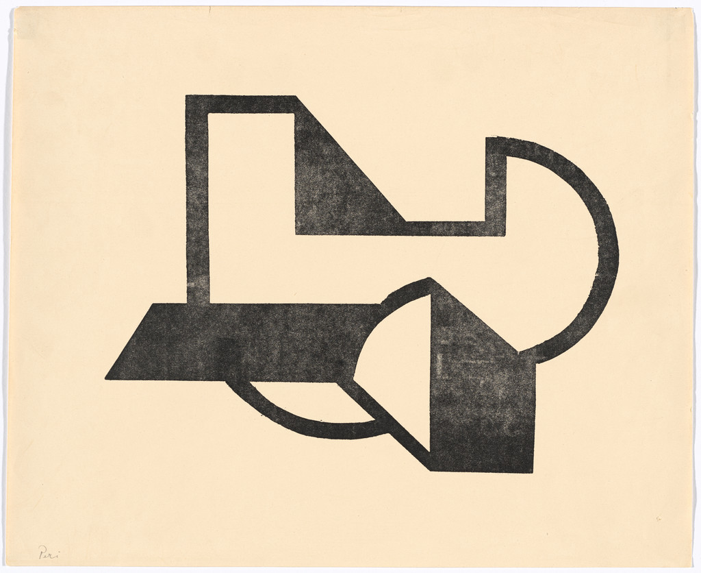 Space Construction 7 (Raumkonstruktion 7), László Peri, 1922–23