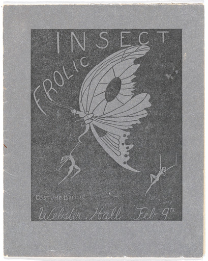 Promotional flyer for Insect Frolic Costume Ball, Webster Hall, New York, February 9, 1923
