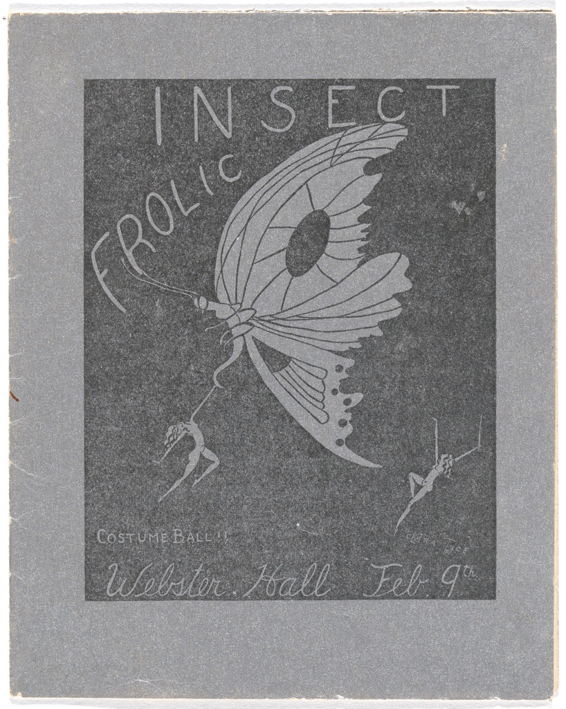 Promotional flyer for Insect Frolic Costume Ball, Webster Hall, New York, February 9, 1923