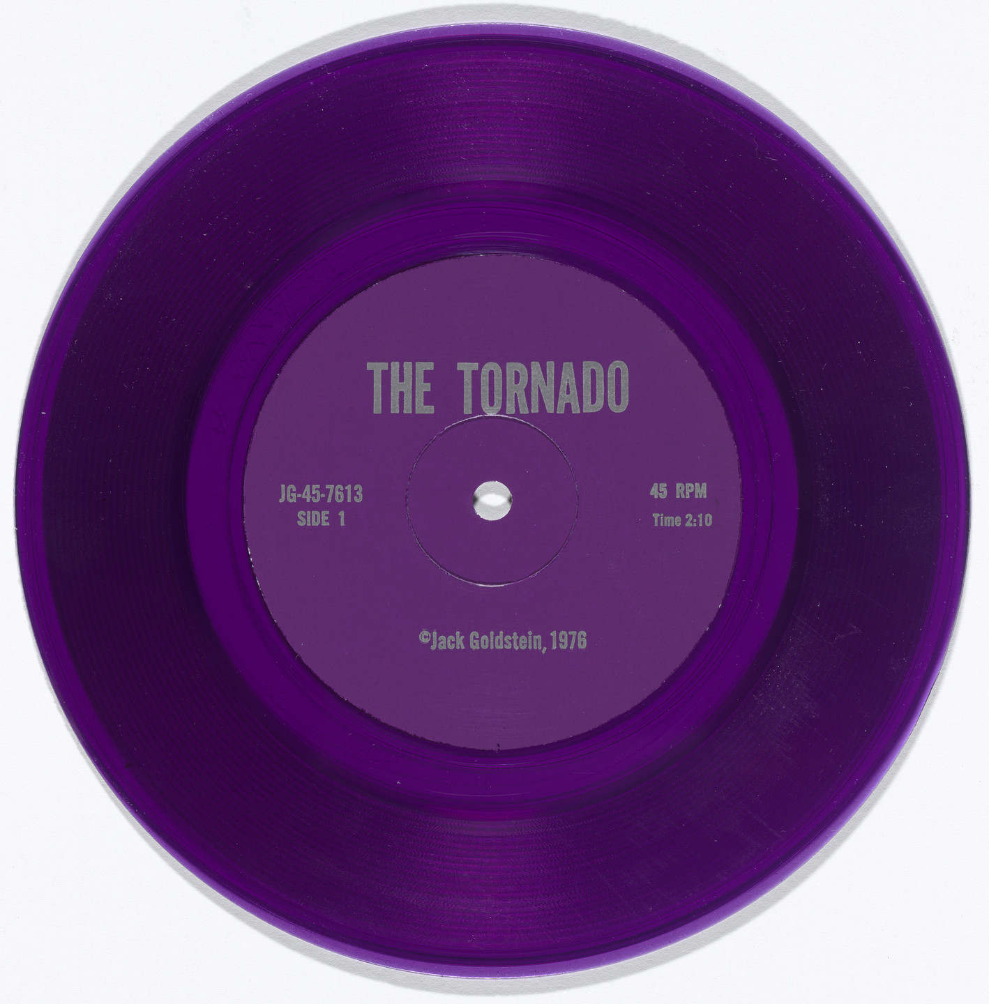 Jack Goldstein. A Suite of Nine 7-Inch Records with Sound