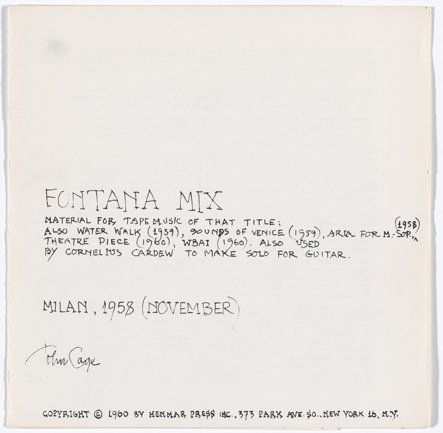 Various Artists. Aspen, no. 5 &amp; 6. 1967
