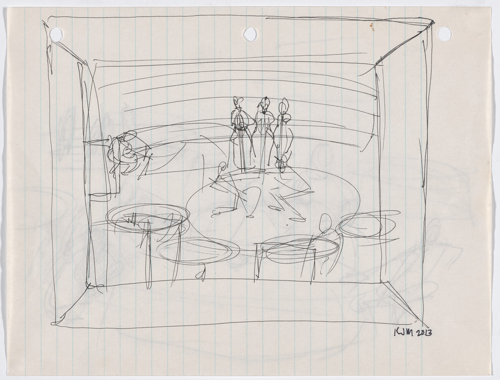 Untitled study for Untitled (Club Scene)