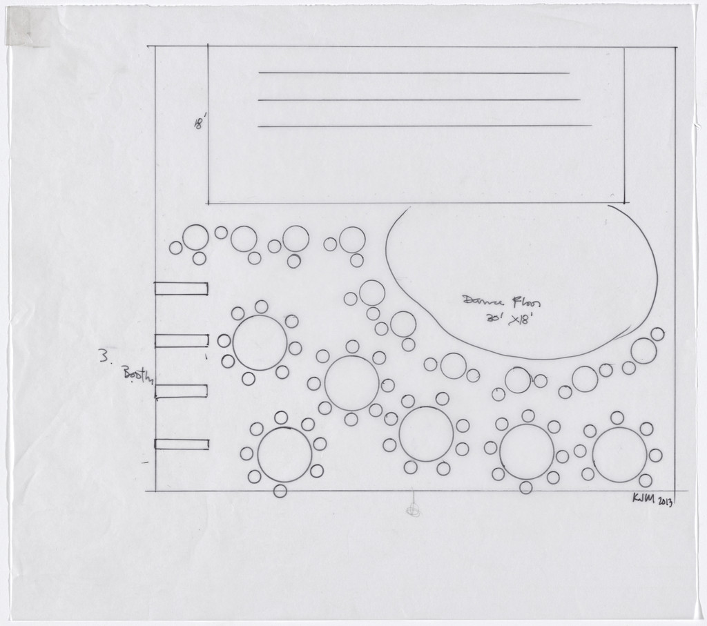 Untitled study for Untitled (Club Scene)