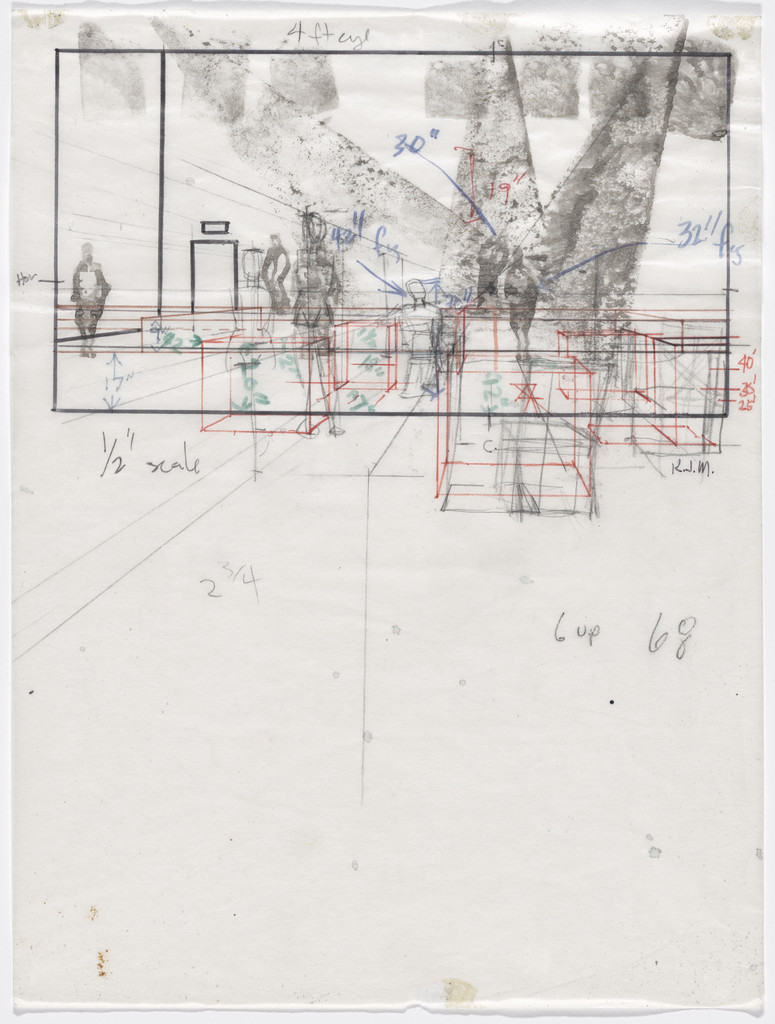 Untitled study for Untitled (Club Scene)