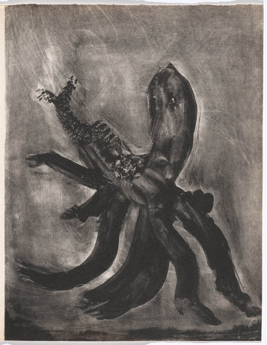 Henri Michaux. Plate (page 43) from Meidosems. 1948