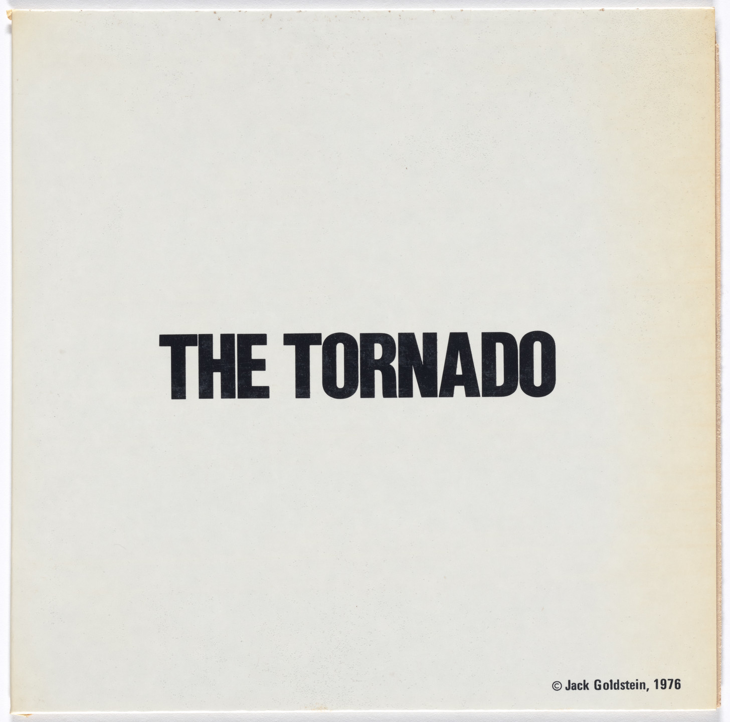 Jack Goldstein. A Suite of Nine 7-Inch Records with Sound Effects. 1976