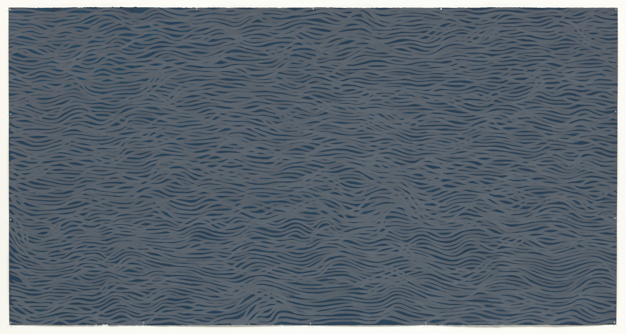 Sol LeWitt. Horizontal Brushstrokes (more or less)
