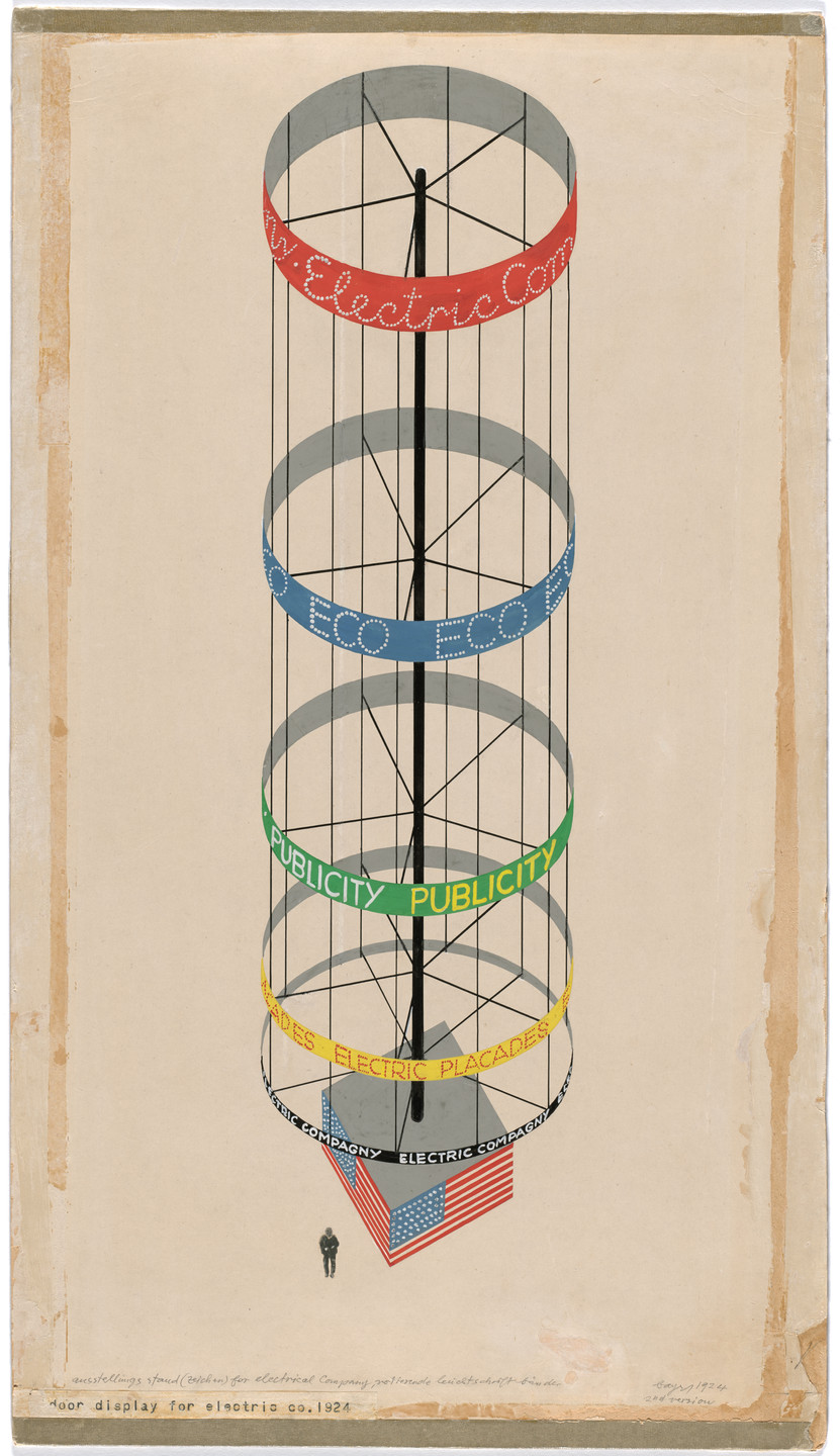 Herbert Bayer. Exhibition stand for electrical company. 1924 | MoMA