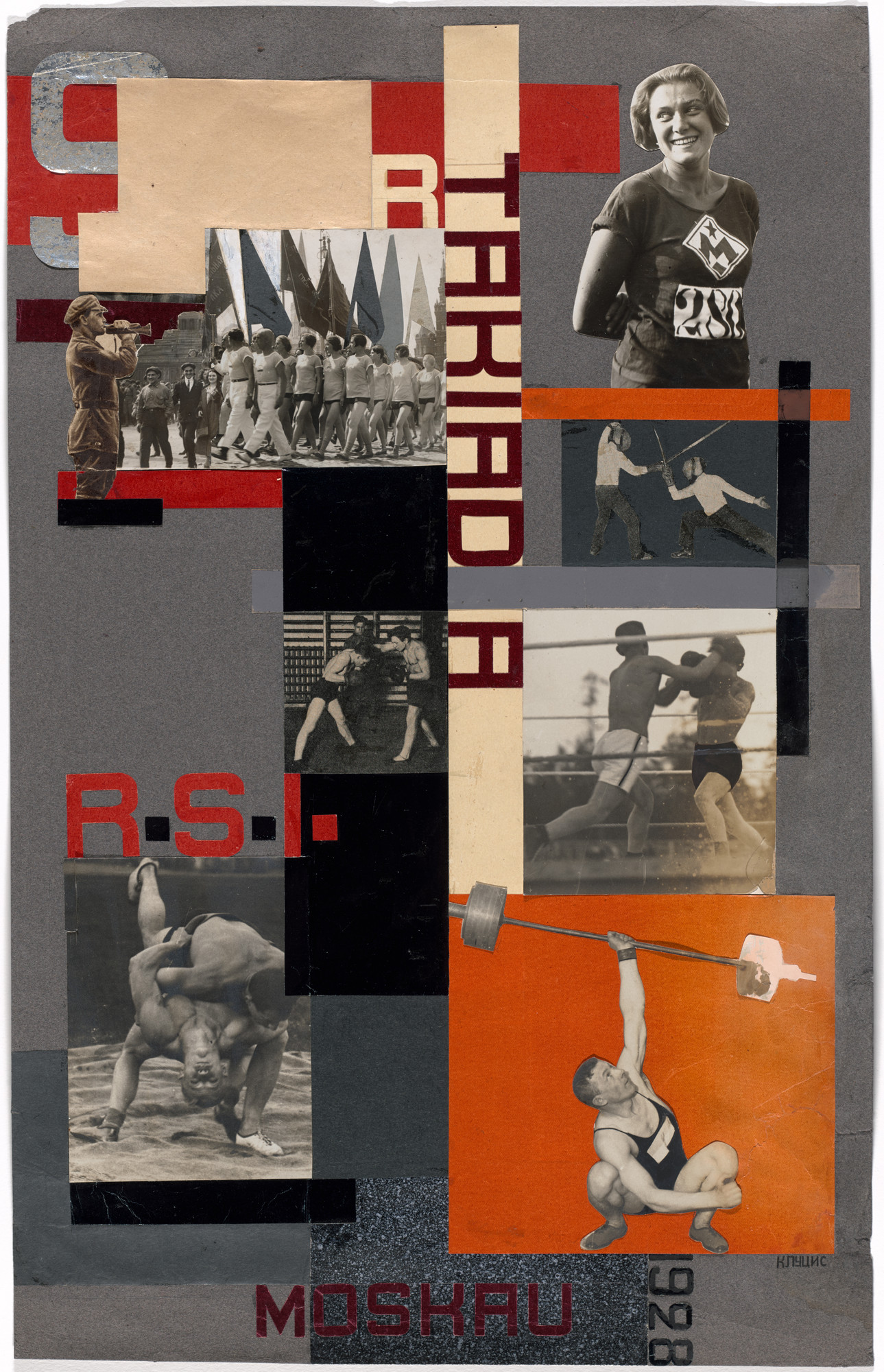Gustav Klutsis. Promotional design for Spartakiada sports event